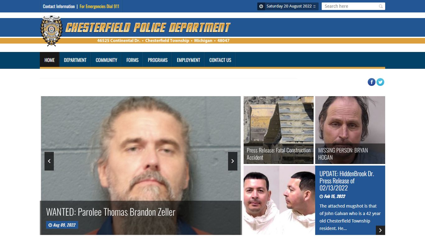 Chesterfield Township Police Department